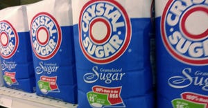 Crystal Sugar packages on store shelf